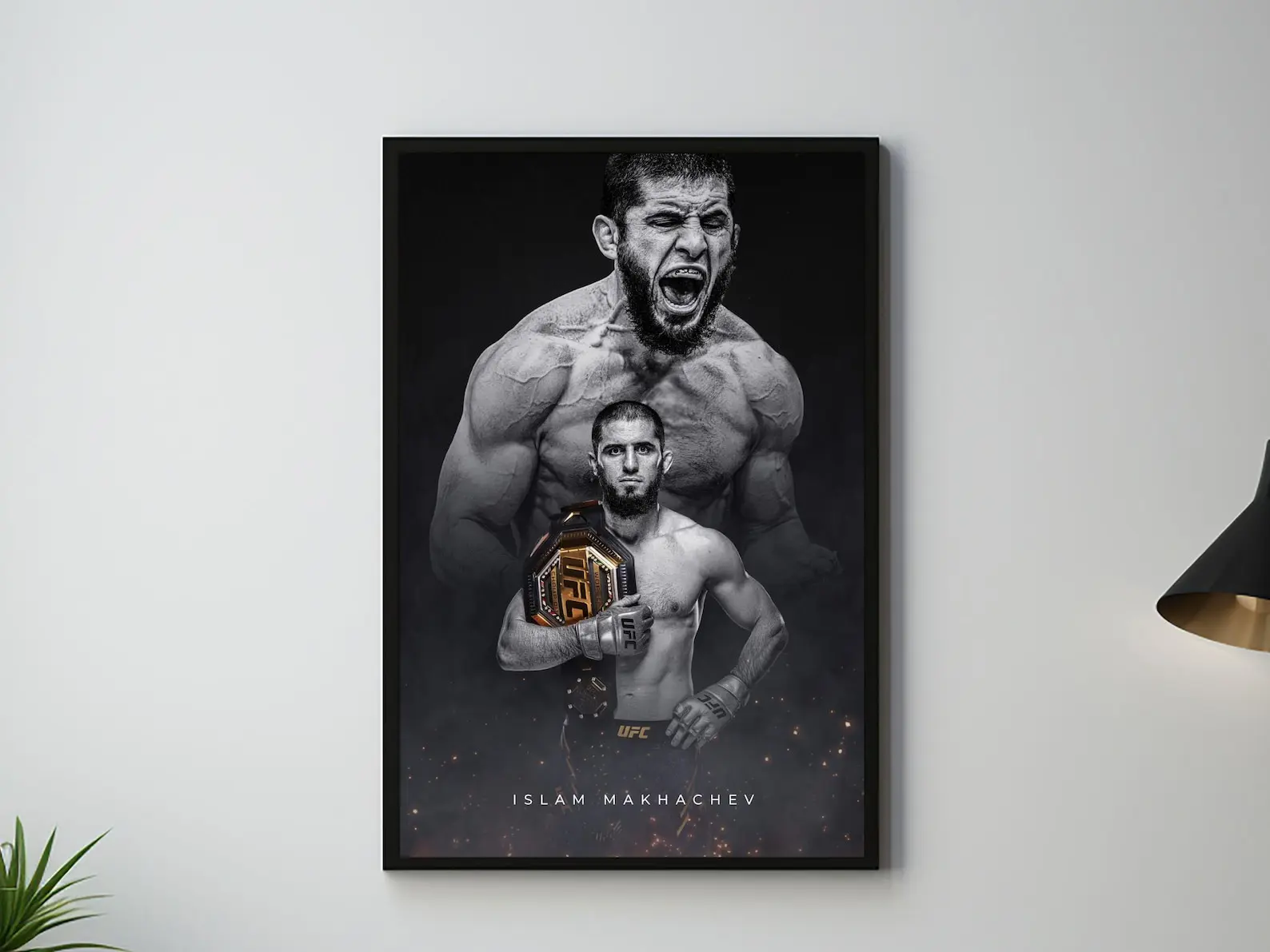 Islam Makhachev, Dagestan, Russian, Poster, UFC Poster, Poster Ideas, Fighter Poster, Athlete Motivation, Wall Decor, Pound for pound, MMA