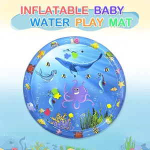 Large Time Water Play Mat for Toddlers, Boys & Girls, Multi-Stage Activity Center, Promotes Cognitive Development, Inflatable Game Pad Gift