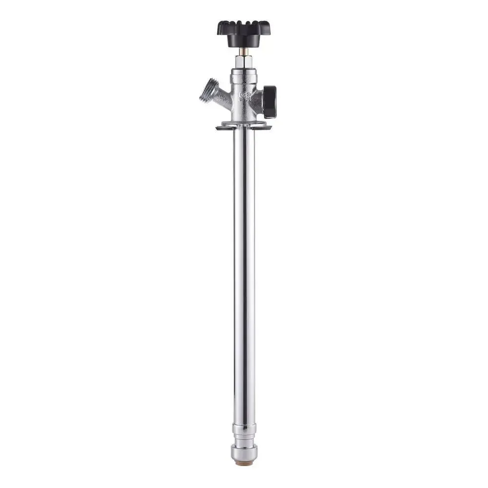 【DealsForYouDays】VEVOR 12-Inch Frost-Free Sillcock, 1/2" PTC x 3/4" MHT Hose Bibb, Anti-Siphon Lead-Free Brass Valve, Push-to-Connect Brass Plumbing Fitting, Compatible with PEX, Copper, CPVC Pipes, Long-Lasting