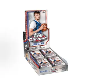 2025-26 Topps Chrome Basketball Hobby Box - Officially Licensed NBA Trading Cards - 1 Guaranteed Autograph Per Box - 80 Cards Total - Factory Sealed & Unsearched