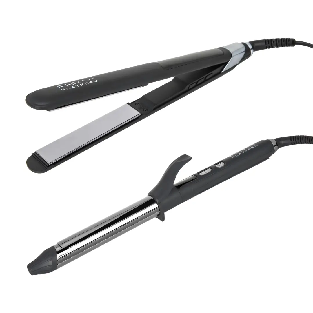 FHI Heat Titanium Pro Styling Duo: Titanium Pro Styling Iron - 1" and Titanium Pro Curler - 1"
