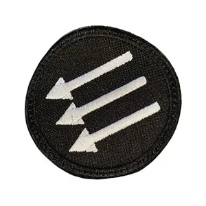 Iron Front 3 Arrows Embroidered Patch, 2.5", Iron On, Sew On, or Hook backing Geometric Embroidery Design