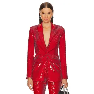 Michael Costello x REVOLVE Harlow Blazer in Red