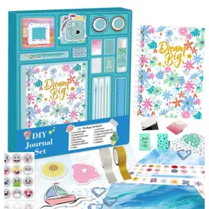 DIY Journal Set for Girls - 93 pcs DIY Journal Set for Tween & Teen Girls, Stationery Set, Scrapbook & Diary Supplies Set, Journaling Art Crafts Kit, Ideal Gifts