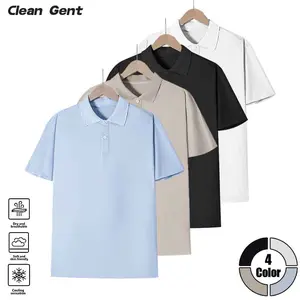 Men’s polo shirt featuring a minimalist solid color paired with an exquisite jacquard design—low-key yet exudes quality. Suitable for both commuting and casual wear, it’s breathable, skin-friendly, and prevents sweat from feeling stuffy, making it cool an