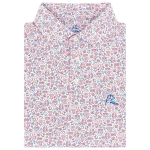 The Jawn Men Performance Polo Breathable Mesh Fabric Classic Loose Fit Pullover Short Sleeve Stylish Menswear Golf Soccer Casual Summer Top S-5XL