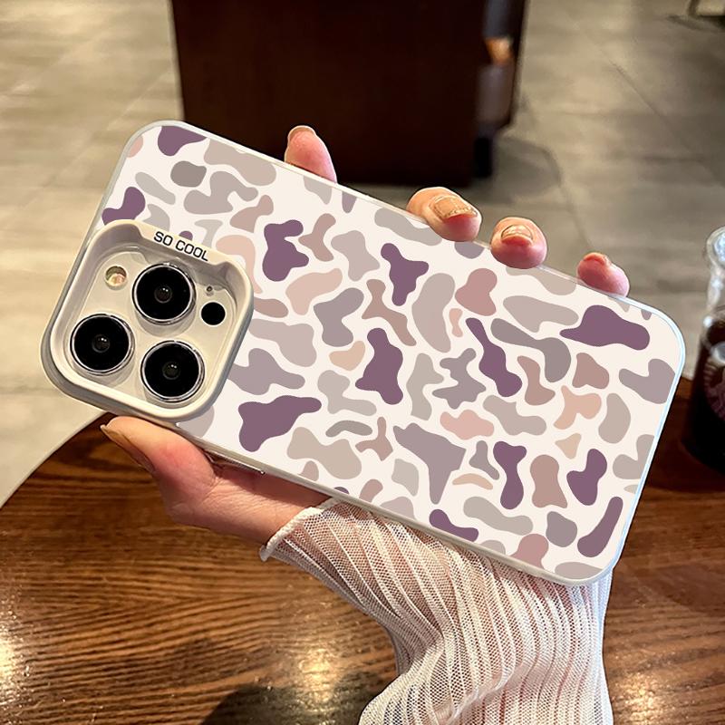 Camo Pattern Shockproof Phone Case for iPhone 7 8 X Xsmax 16 15 14 13 12 11 Pro Max Plus ProtecitvedCover Affordable Anti-Fall Vintage Premium Sitka