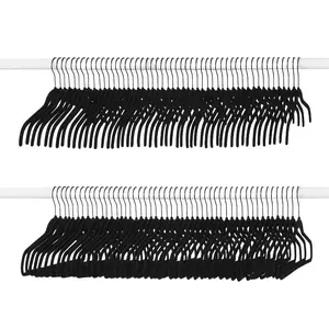 100pk Combo Pack Suit/Shirt Flocked Hangers - Brightroom