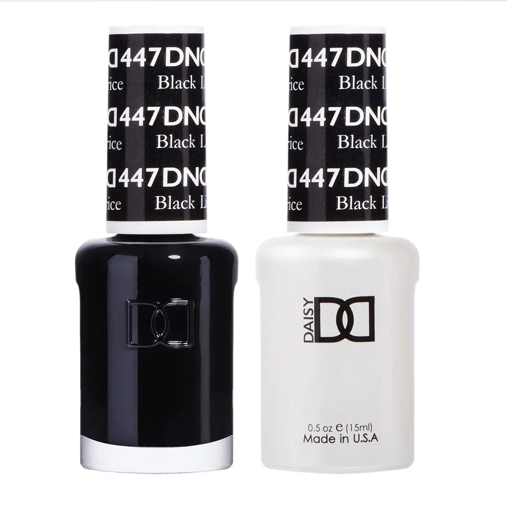 DND Gel Nail Polish & Nail Lacquer - #447 Black Licorice