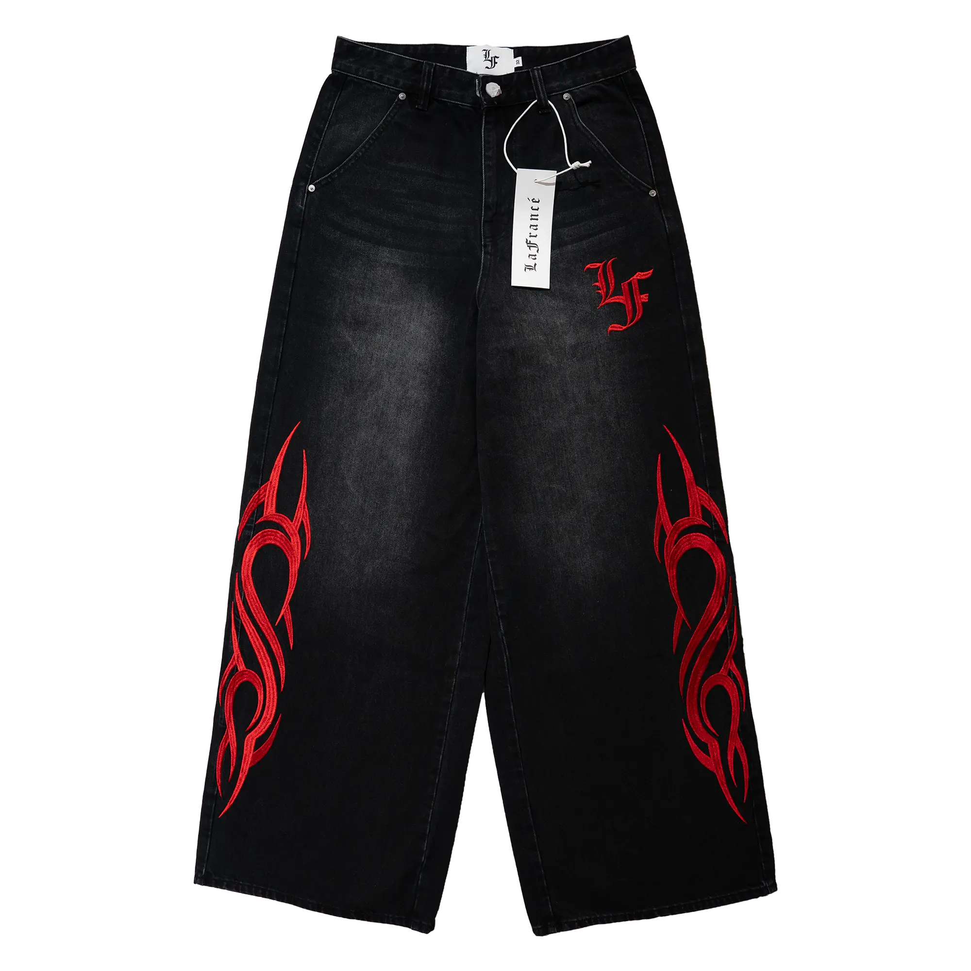Black Tribal Baggy Jeans