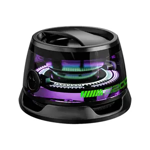 G200 Magnetic Bluetooth Speaker Wireless with Multi Colorful Light Show 3D Surround Sound Effect Portable Mini Speaker for Christmas Birthday Gifts