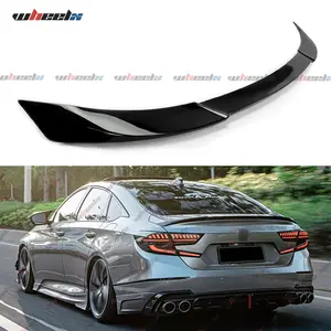 For 2018 - 2022 Honda Accord 4-Door Sedan: Glossy Black JDM-Style Trunk Spoiler