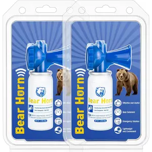 1.4oz Bear Horn Self Defense, Loud Air Horn for Wild Animals, 120dB Heard up to 1/2 Mile Away, Ideal for Hiking