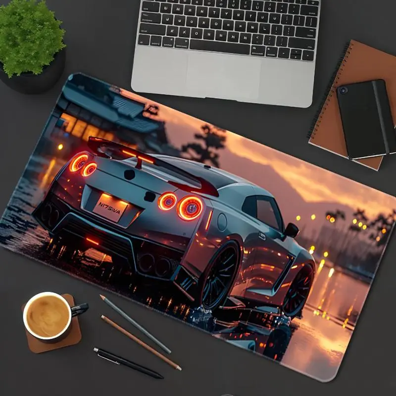 Cool Sports Car Pattern Mouse Pad, Rectangle Gaming Mouse Pad, Non-Slip Mousepad, Computer Mouse Pad, Mouse Pads for Desk, Office Desk Keyboard Mouse Mat for Home Office Game Room