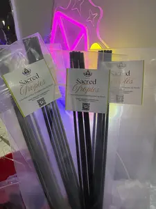 Sacred Tropics - coconut,lychee,frankincense and myrrh - Incense Sticks – 5 pieces | Hand-Dipped Aromatherapy Incense | SAGE,FRANKINCENSE, MYRRH Fragrance | Long-Lasting Home Fragrance