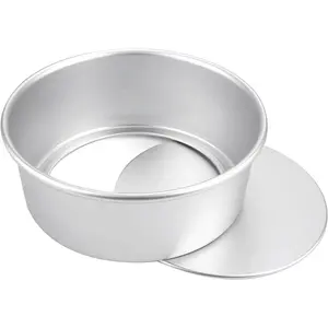 8 Inch Round Cake Pan, Non-Stick Cake Baking Pans with Removable Bottom,  Cheesecake Pan Chiffon Cake Mould