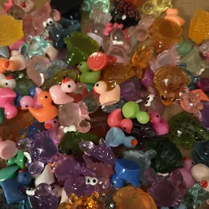 DIY Resin Figures - Colorful Miniature Animals & Cacti for Crafting & Collecting Versatile Fun Miniatures for Crafting Enthusiasts Acrylic Decoration Art Figurine