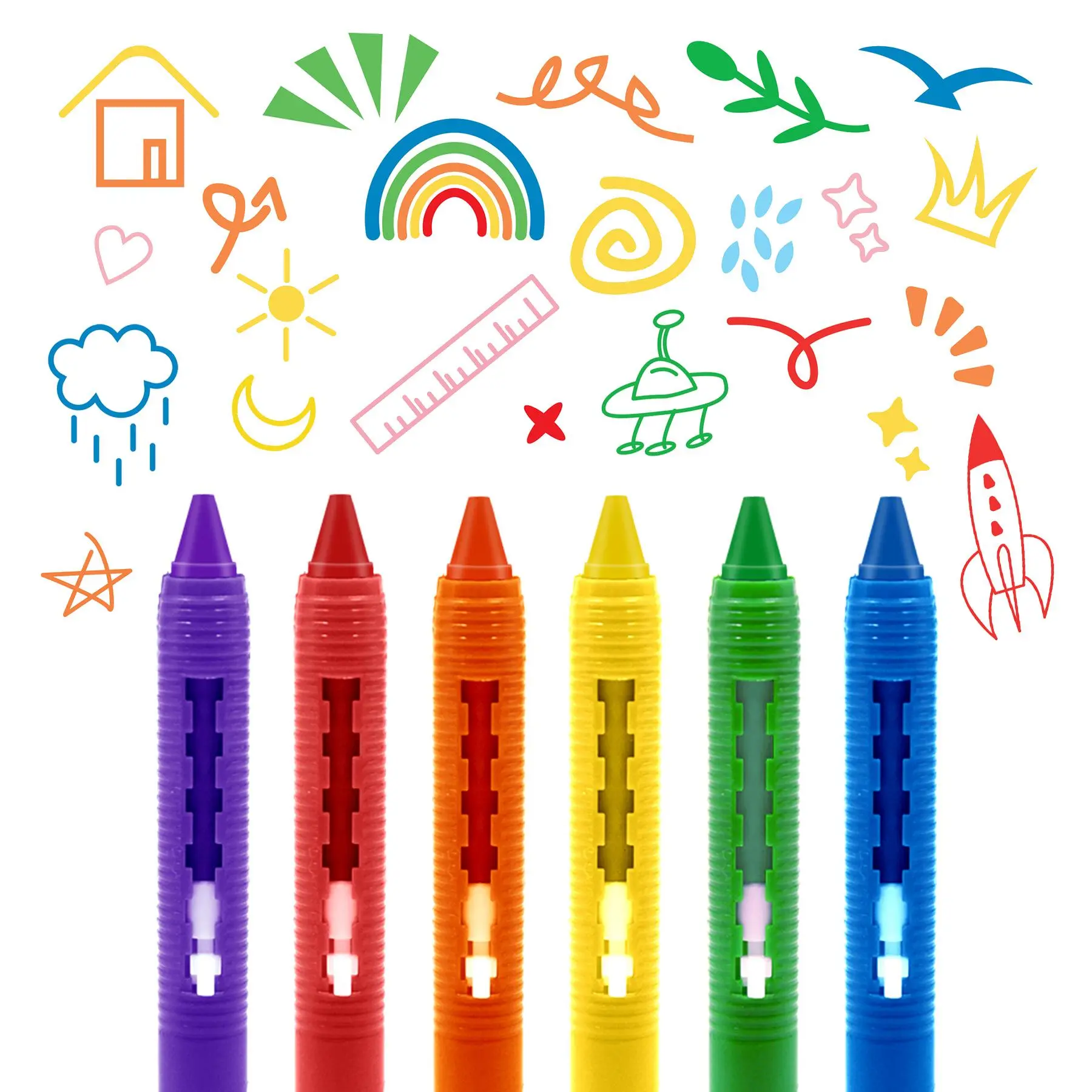 Washable Easy Clean Bathtime Crayons Kit, 1 Set Colorful Bathtub Markers Toy, Shower Crayons Bath Paint, Learning Toy For Gift