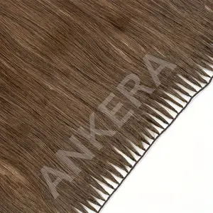 NEW Arrivals Hot Sell 100 Strands Natural Human Hair Extensions - Non-Remy Indian/European/Asian Texture Straight Hair Bundles, 15.75inch Length, Natural Brown Color (Blonde/Dark Brown/Black) |   Micro Ring Links & Natural Weft |   Invisible Clip-In/Clip-
