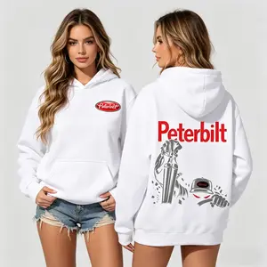 Peterbilt Logo Hoodie Funny Graphic Tee Vibe Men's T Shirts Streetwear Bold Gear Graphic Trucker Pullover