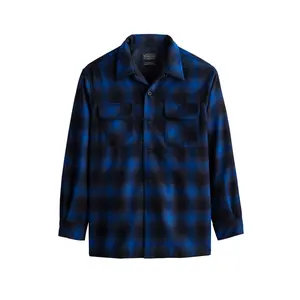 Pendleton Board Shirt Plaid Blue Black