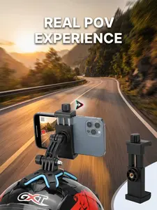 ️ Motorcycle Helmet Chin Strap Mount – Secure & Adjustable, Compatible with GoPro Hero 11/10/9 & Phone, Full Face Helmet Action Camera Holder for Riding