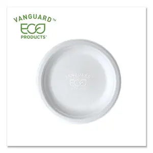 Eco-Products EPP016NFA Disposable 6 in. White Sugarcane Plate, Kitchen & Tableware Essential