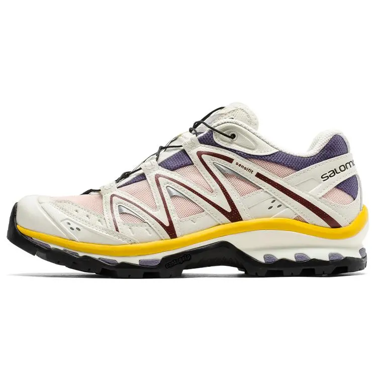 Men's & Women's Salomon XT-Quest Advanced Low-Top Shoes, Mesh Breathable, Trail Running Hiking Footwear, Active Cushioning, Contagrip MD Rubber Durable Contagrip® MD Rubber Lug Outsole, Peach Casual Trainers