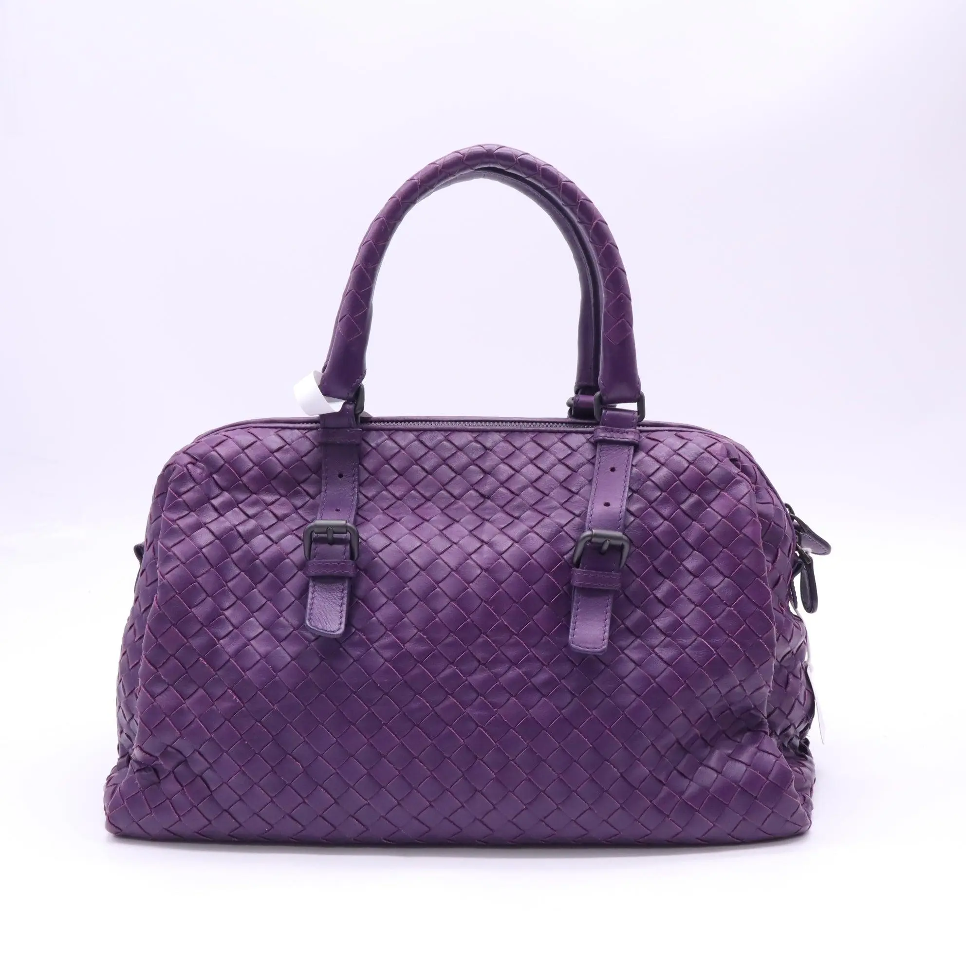 Pre-owned BOTTEGA VENETA Leather Top handle Bag Nappa Intrecciato Montaigne Handbag twins B23691