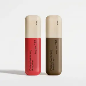 [hetras] Perfume Body Mist 2ea - SIGNATURE Scent Duo  | Bombshell & Santal Fresh Scent Set | Moisturizing Niacinamide Body Spray |  Body Glow, Smooth Skin | for Texture & Uneven Skin tone | Long-Lasting Skin Scent | Korean Skincare (4.06 fl oz each)