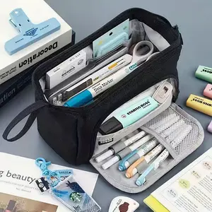 Dibona School Pencil Case, Boat Design, Large Capacity Three-Layer Storage, Fashion Stationery Organizer, Also for Cosmetics