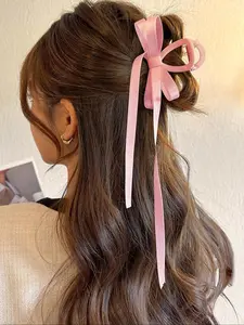 Women's Elegant Bowknot Design Hair Claw, 2204 New Style Cute Trendy Hair Claw, Fashionable Hair Accessories for Daily & Party Hairstyle Decoration