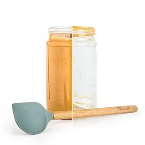 The Peanut Butter Spoon - PBspoon - Jar Cleaning Spoon made for maximum peanut butter consumption, food safe BPA free spatula Cutlery Tableware Scoop Jar Scraping spatula gadget tool