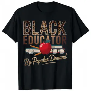 Men's Black History Month Black Educator African American Teacher T-Shirt