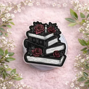 Dark Academia Book Phone Grip – Gothic Book Lover PopSocket