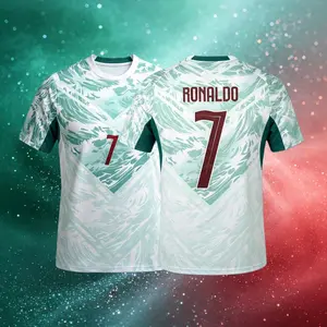 2026 Portugal Home Away Red Green Black 7# Cristiano Ronaldo Short And Long Sleeves Soccer Jersey Fans Version