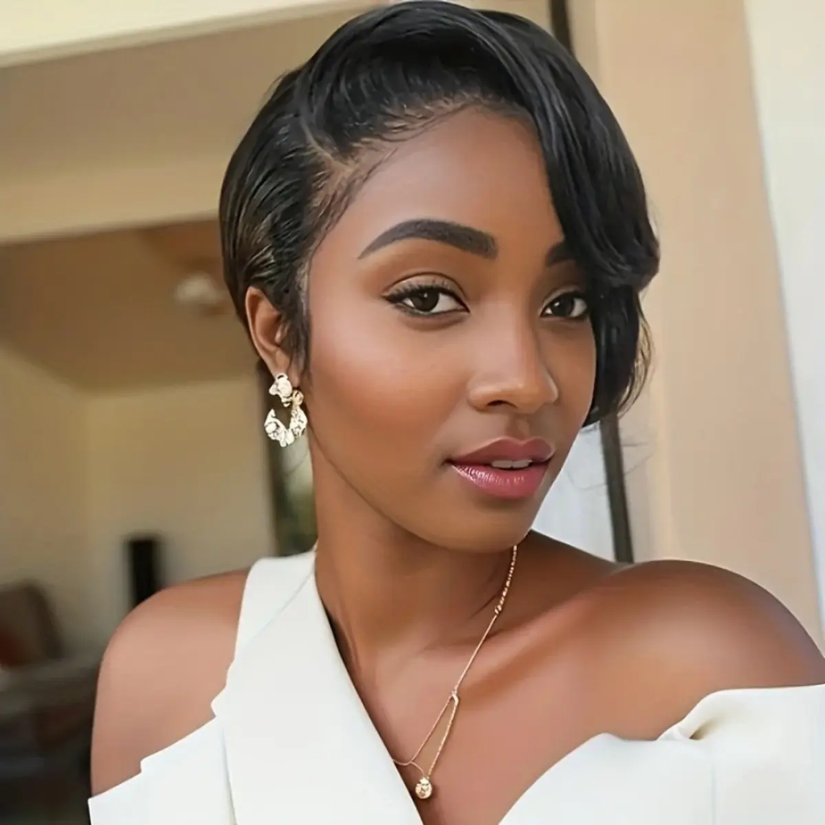 Human Hair T Part Lace Wig, 13x4x1 Lace Construction, Body Wave Style (Fashion Hair Extension Accessory)