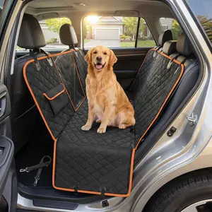 Heavy Duty Dog Car Hammock with Load-Bearing Hard Boards - No-Sag Back Seat Extender for Large Dogs - Waterproof & Scratch-Proof Pet Car Bed for SUV and Truck - Full Protection All-Around