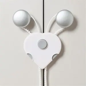 212 MAIN White Plastic Cabinet Flexible Locks, Easy-Install Sailing Water Sports Safety Accessory, Flexible Lock