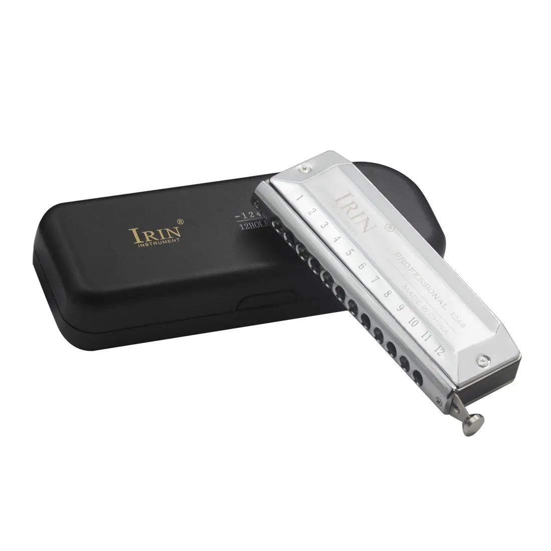 12 Hole 48 Tone Harmonica, Professional Chromatic Harmonica for Beginners, Musical Instruments & Accessories for Home & School