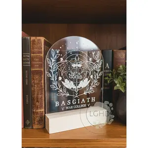 Fourth Wing Shelf Sitter – Basgiath Decor for Violet & Xaden Fans | Romantasy BookTok Bookshelf Sign | Iron Flame Inspired Gift