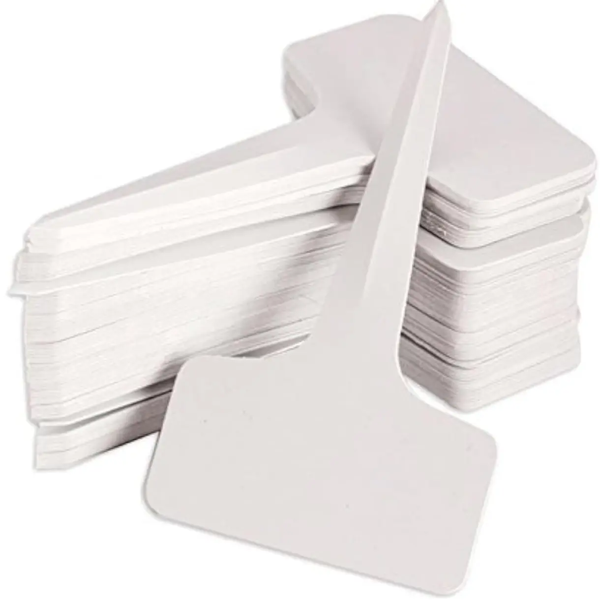 100 Pcs 6 x10cm Plastic Plant T-Type Tags Nursery Garden Labels Waterproof T Type Design