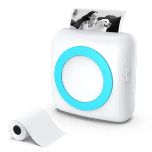 6 Rolls(3white and 3 colored) Thermal Sticker Printer Paper Rolls for Mini Pocket Printer, Mini Portable Printer Sticker Paper, Thermal Receipt Paper Rolls.Mini Pocket Printer Sticker Paper for Most Kids Instant Camera.