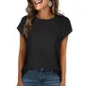 ANRABESS Womens Tops Summer Cap Sleeve Basic Tee Shirts 2026 Trendy Loose Fit Casual Dressy Business Work Tshirts Crewneck Tops Clothes