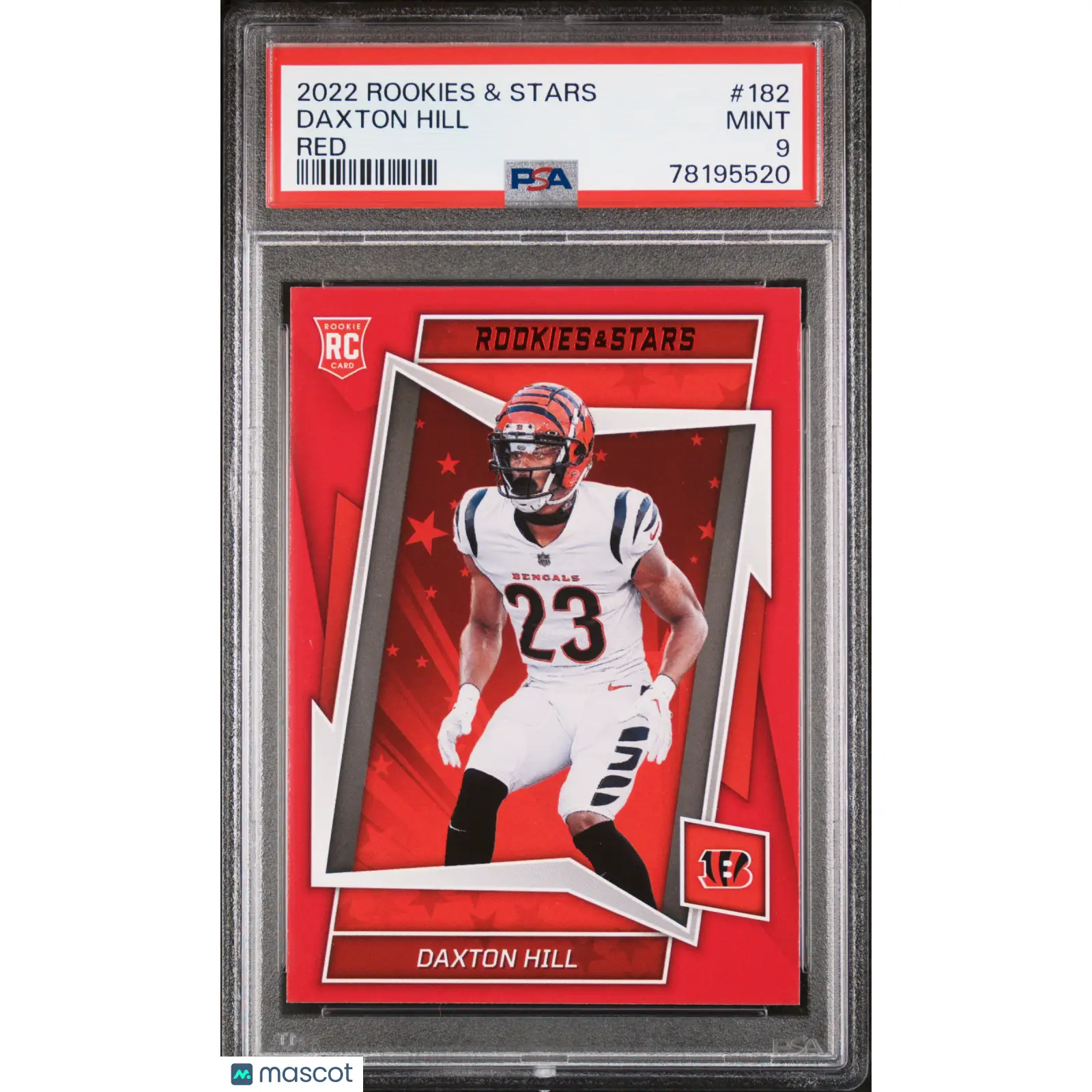 Daxton Hill PSA 2022 Panini Rookies & Stars #182 Red Football 9