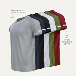 6 Pack Men’s Athletic T-Shirts Quick Dry Moisture Wicking Breathable Lightweight Workout Shirts for Gym Running Training Casual Wear tiktokshopspringglowup
