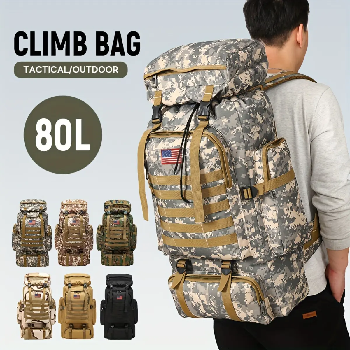 Multifunctional Travel Backpack 80L Large Capacity Portable Lightweight Hiking Backpack for Men and Women Weekend Travel Outdoor Adventure - TikTok Shop Multifunctional Travel Backpack 80L Large Capacity Portable Lightweight Hiking Backpack for Men and Women Weekend Travel Outdoor Adventure - TikTok Shop
