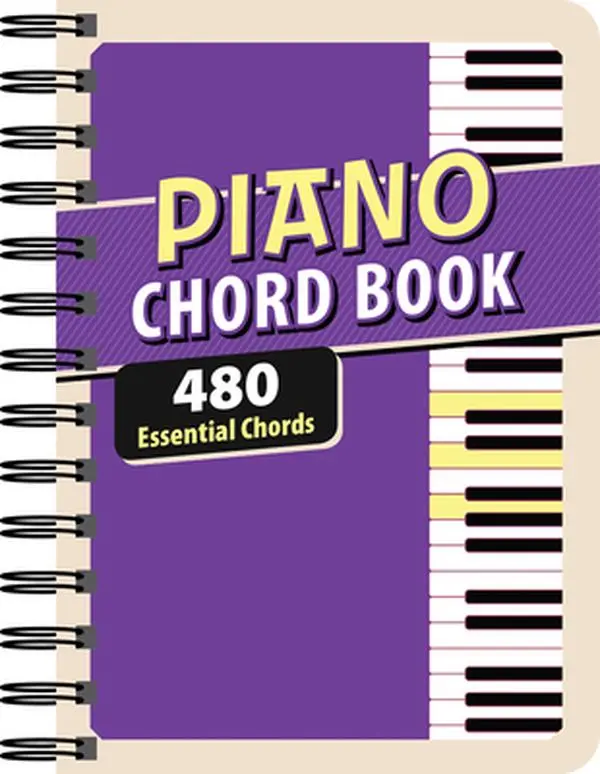 English Piano Chord Book: 480 Essential Chords, General Introduction, 0.85 lbs Paper Book, Spiral-Bound/Comb/Coil Binding by Publications International Ltd, 7.1" H x 5.4" L x 0.8" W