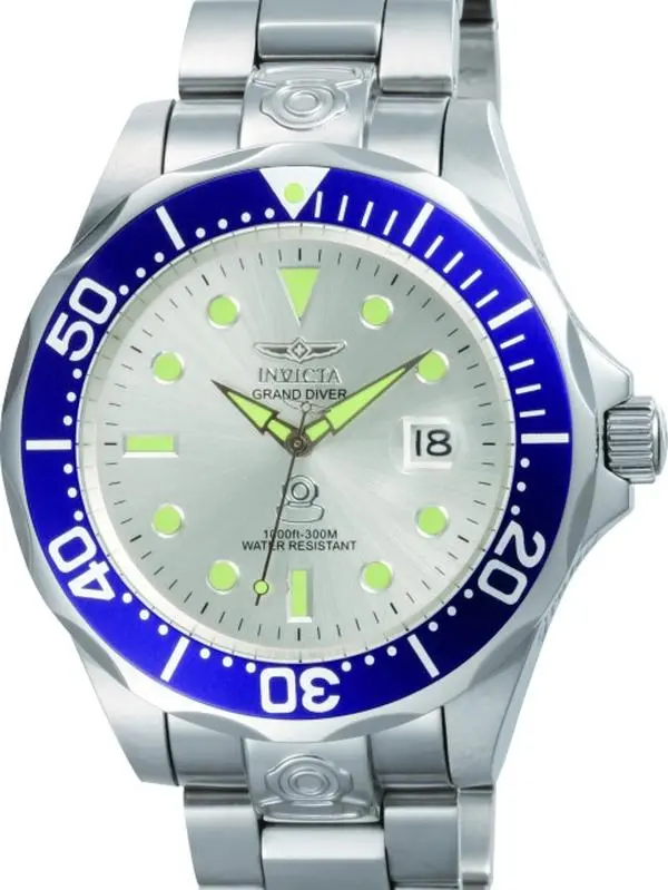 Invicta Men's 47mm Grand Diver Automatic Luminous Markers Bracelet Watch