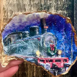 Polar Express train Christmas trinket dish